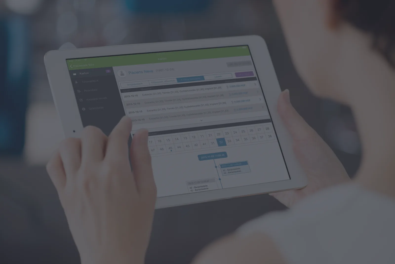 Flexi-Dent iPad alkalmazás elektronikus aláírással